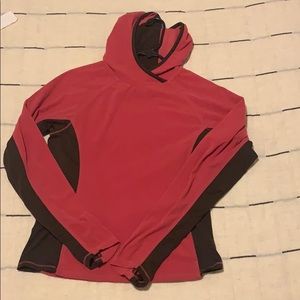 Lolë Pink & Brown Fleece Pullover